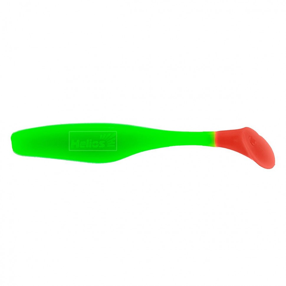 Виброхвост Helios Vigor 3,75"/9.5 см, цвет Lime & Red 7 шт HS-6-021 , 